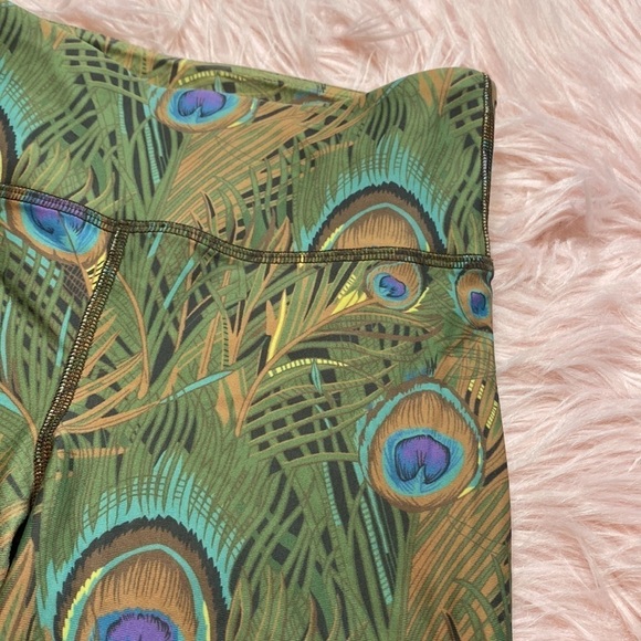 MUMU Moves SMYM Peacock Feather High Rise Leggings sz S - Picture 5 of 8